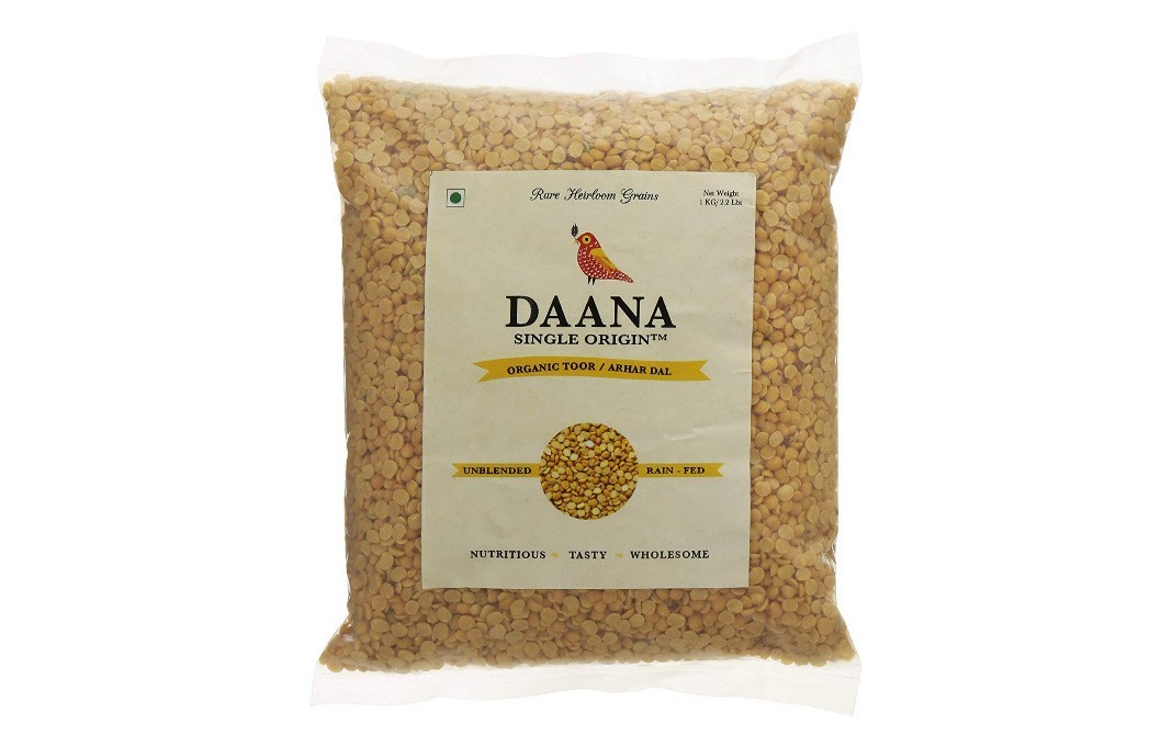 Daana Organic Toor / Arhar Dal    Pack  1 kilogram